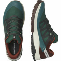 Chaussures de Running pour Adultes Salomon Outrise Bordeaux Vert foncé GORE-TEX Montagne
