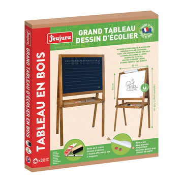 Ardoise double face Jeujura Large Drawing Board of Schoolboys