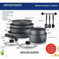 Batterie de Cuisine Arthur Martin   12 Pièces