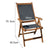 Chaise de jardin Bois d'acacia Textile Gris (2 Unités) (59 x 45,5 x 75,5 cm)