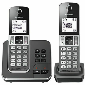 Téléphone Sans Fil Panasonic KX-TGD322 Blanc Noir Noir/Gris