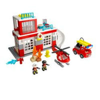 Playset Lego 10970 Duplo: Fire Station and Helicopter 1 Unités