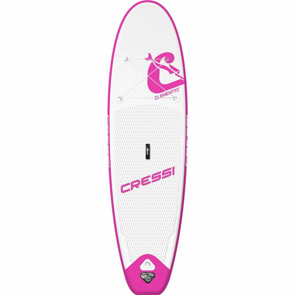 Planche de Paddle Surf Gonflable avec Accessoires Element  All Round Cressi-Sub 9,2" Blanc Transparent Blanc/Rose