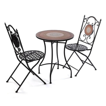 Ensemble Table + 2 Chaises Versa Fiji 60 x 71 x 60 cm