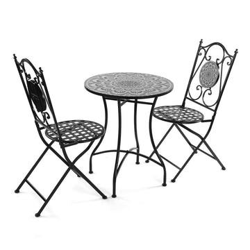 Ensemble Table + 2 Chaises Versa Java 60 x 71 x 60 cm