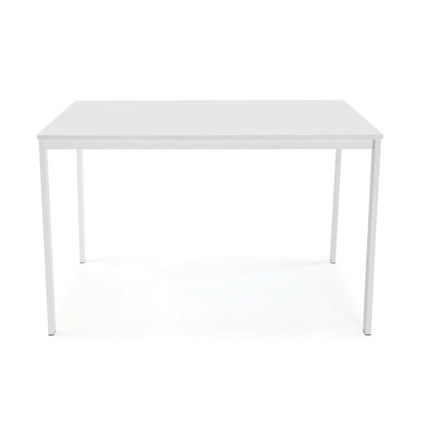 Table de Salle à Manger Versa Avant Blanc PVC Bois MDF 75 x 75 x 120 cm