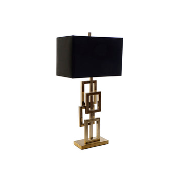 Lampe de bureau DKD Home Decor Noir Doré Métal 60 W 240 V 38 x 23 x 78 cm