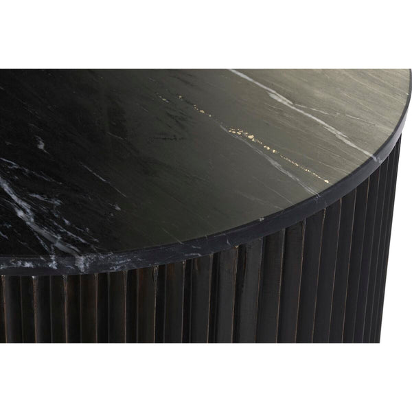 Table Basse DKD Home Decor Noir 61 x 61 x 47,5 cm Métal Marbre