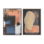 Cadre DKD Home Decor Abstrait Urbaine 83 x 4,5 x 123 cm 84 x 4,5 x 123 cm (2 Unités)
