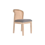 Chaise de Salle à Manger DKD Home Decor Sapin Polyester Gris foncé (46 x 61 x 86 cm)