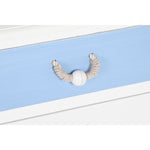 Table de Nuit DKD Home Decor 50 x 35 x 58 cm Corde Blanc Bleu ciel Blue marine Bois MDF