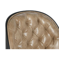 Chaise de Bureau DKD Home Decor Marron Clair polypropylène 47,5 x 57,5 x 83 cm