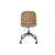 Chaise de Bureau DKD Home Decor Marron Clair polypropylène 47,5 x 57,5 x 83 cm