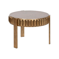 Petite Table d'Appoint Home ESPRIT Doré Métal 62 x 62 x 50 cm
