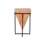 Petite Table d'Appoint Home ESPRIT Marron Noir Métal Acacia 41 x 41 x 67 cm