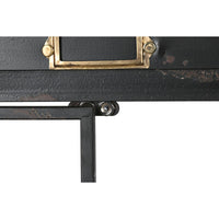 Étagère Home ESPRIT Marron Noir Métal Sapin 107 x 34 x 148 cm