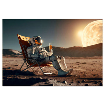 Cadre Home ESPRIT Imprimé Astronaute 150 x 0,04 x 100 cm