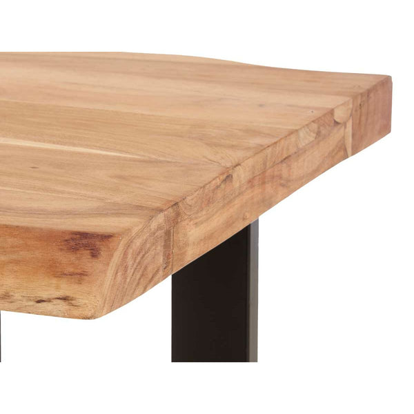 Table d'appoint Holo 120 x 60 x 47 cm Marron Noir Bois d'acacia