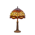 Lampe de bureau Viro Belle Amber Ambre Zinc 60 W 30 x 50 x 30 cm