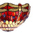 Suspension Viro Belle Rouge Bordeaux Fer 60 W 40 x 30 x 40 cm
