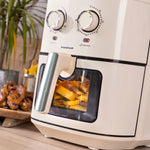 Friteuse à Air InnovaGoods Vynner Pro 6500 Crème 1700 W 6,5 L Acier inoxydable