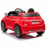 Voiture électrique pour enfants Fiat 500 Rouge Avec télécommande MP3 30 W 6 V 113 x 67,5 x 53 cm