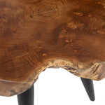 Table d'appoint Naturel Noir bois de teck 60 x 60 x 50 cm