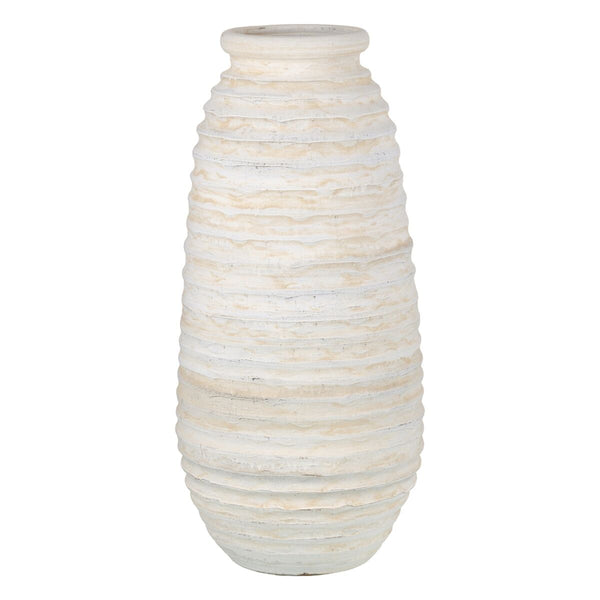Vase Céramique Crème 35 x 35 x 80 cm