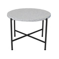 Table d'appoint Terrazzo Noir 60 x 60 x 45 cm
