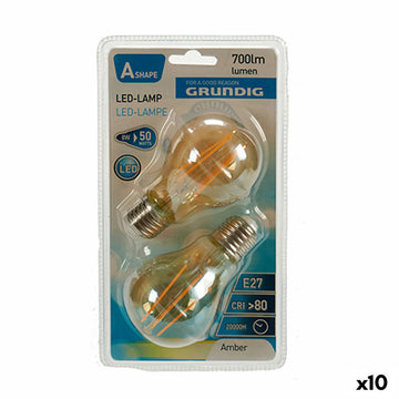 Lampe LED Grundig 8 W 2300 K E27 Ambre 700 lm (10 Unités) (6 x 10 x 6 cm)
