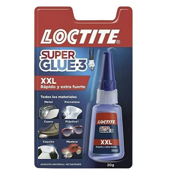Adhésif instantané Loctite Super Glue-3 XXL 20 g (12 Unités)