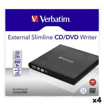 Graveur externe Verbatim Slimline CD/DVD Noir