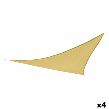 Auvent Aktive Triangulaire Crème 500 x 0,3 x 500 cm (4 Unités)