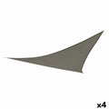 Auvent Aktive Triangulaire 500 x 0,5 x 500 cm Gris Polyester (4 Unités)