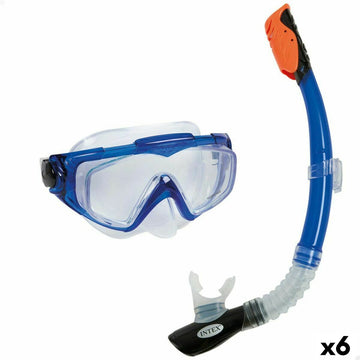 Masque de Plongée avec Tube Intex Aqua Pro Bleu