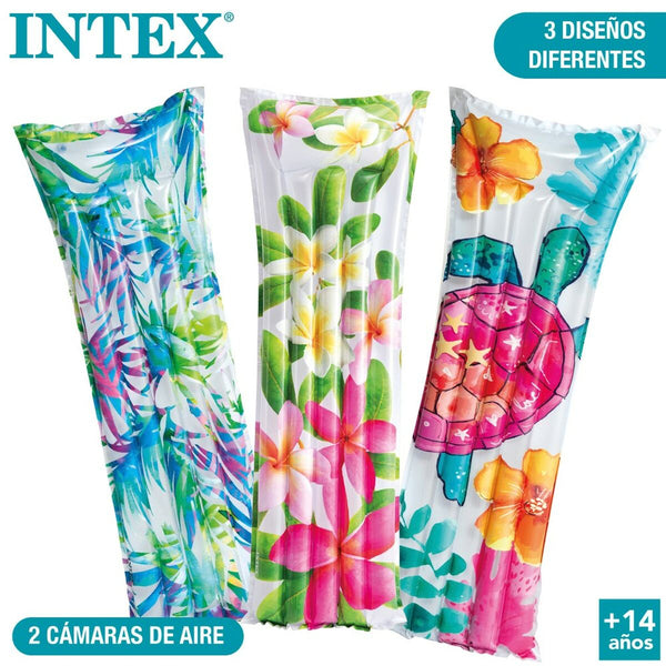 Matelas Gonflable Intex Tropical 183 x 14 x 69 cm (24 Unités)