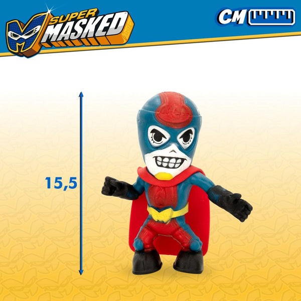 Figurine d’action Eolo Super Masked Pepper Man 14 x 15,5 x 5,5 cm Élastique (12 Unités)
