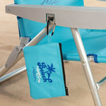 Chaise de Plage Aktive Pliable Bleu 53 x 80 x 58 cm (2 Unités)