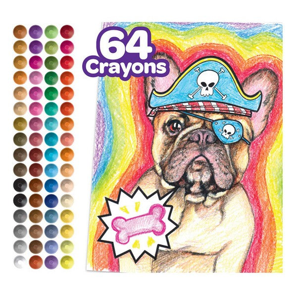 Crayons gras de couleur Crayola (64 uds)