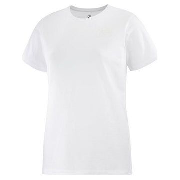 T-shirt à manches courtes femme Salomon Small Logo Blanc