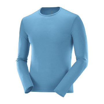T-shirt à manches longues homme Salomon Agile Training LS Bleu ciel Celeste