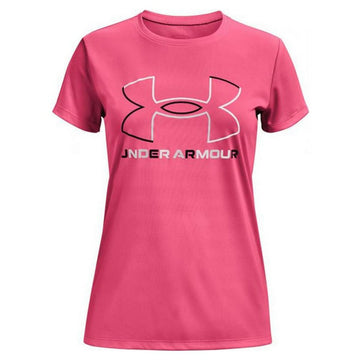 T-shirt à manches courtes femme Under Armour Big Logo Rose