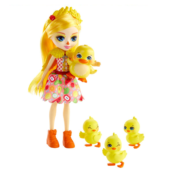 Poupée avec animal de compagnie Enchantimals Dinah Duck Mattel (15 cm)