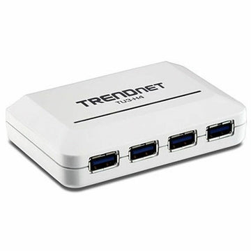 Hub USB Trendnet TU3-H4               Blanc