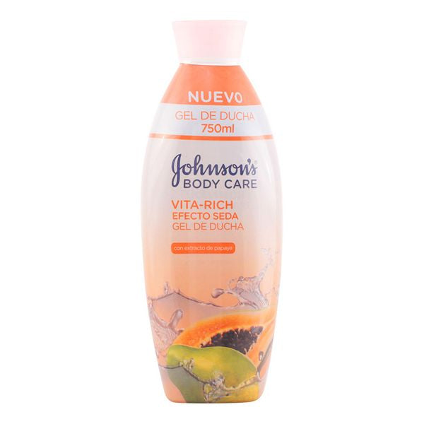 Gel douche à la papaye spécial peaux sèches Vita-rich Johnson's 110501