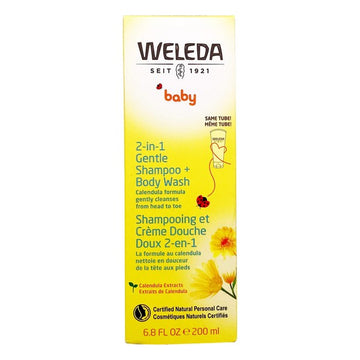 2-in-1 Gel et shampooing Baby Weleda Calendula (200 ml)