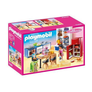 Playset Dollhouse Kitchen Playmobil 70206 (129 pcs)