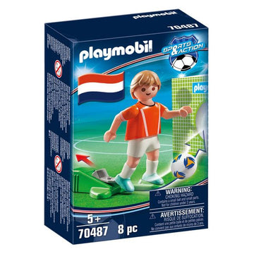 Figurine Football Player Holland Playmobil 70487 (8 pcs)