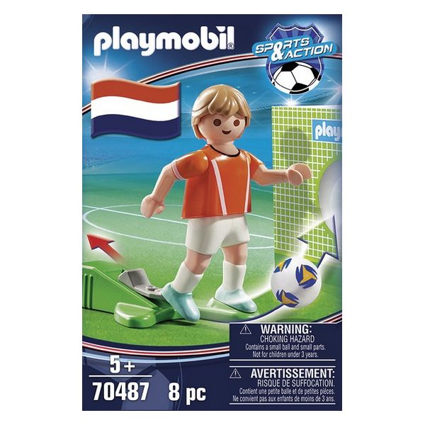Figurine Football Player Holland Playmobil 70487 (8 pcs)