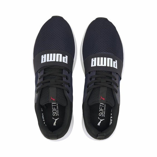 Chaussures de Running pour Adultes Puma Wired Run Bleu foncé Unisexe
